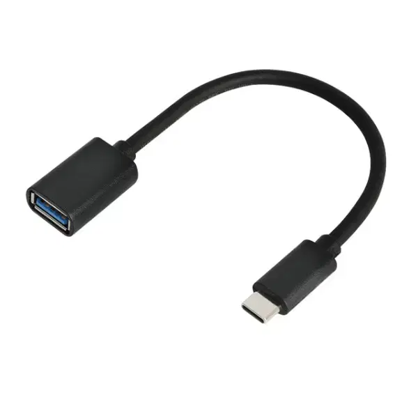 C타입 to USB3.0 케이블형 컨버터 0.2m 블랙