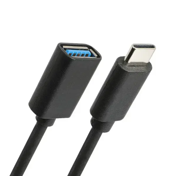 C타입 to USB3.0 케이블형 컨버터 0.2m 블랙