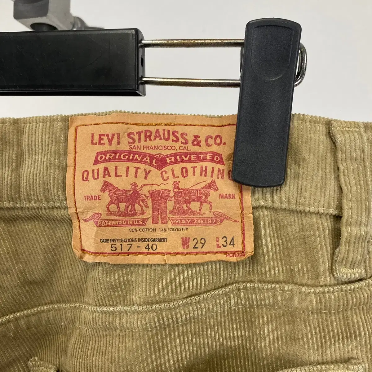 빈티지 LEVI'S 517-40 부츠컷 코듀로이 팬츠