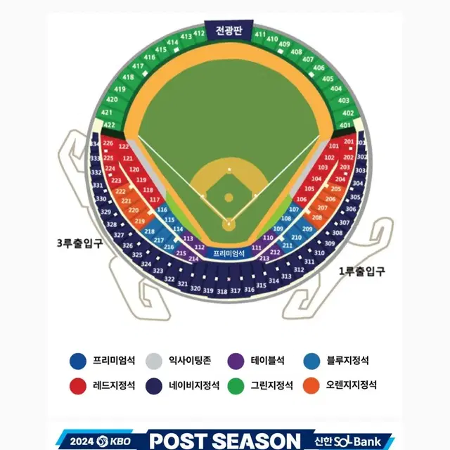 준플레이오프 2차전 3루 레드석 2연석