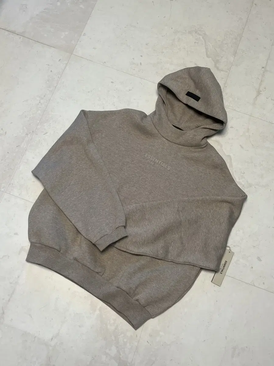 [S] Piogat Essential Beige Bonded Hoodie