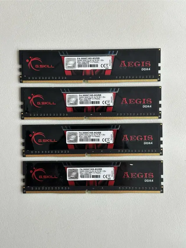 지스킬 ddr4 8gb 메모리 x4개 (32gb)