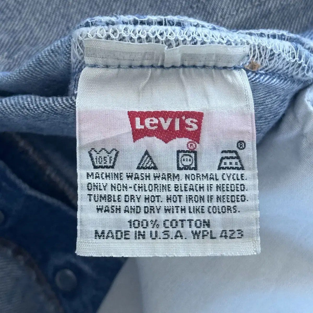 90's Levis USA 501 중청 데님 팬츠 (34)