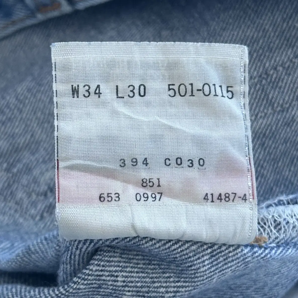 90's Levis USA 501 중청 데님 팬츠 (34)