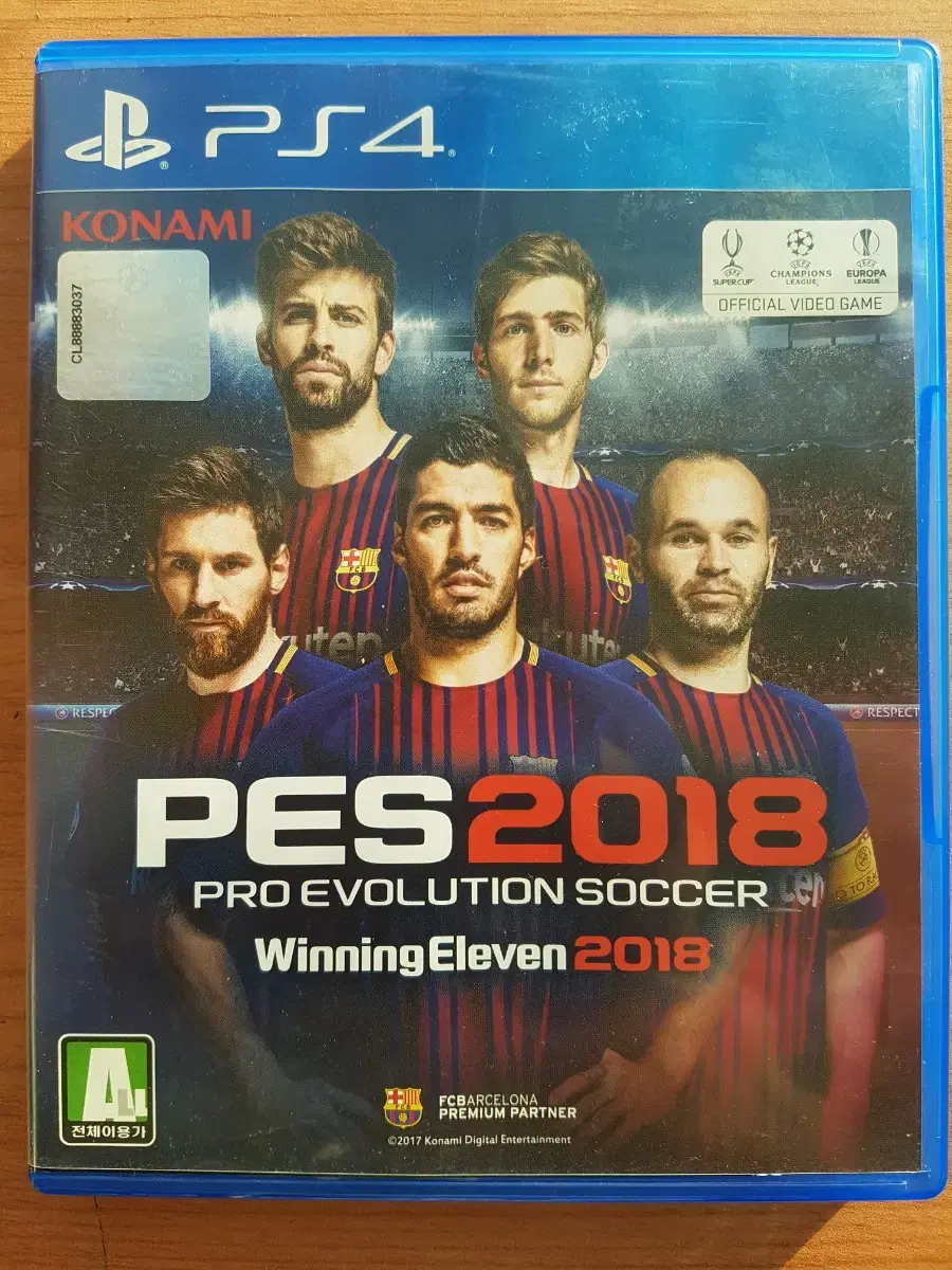 PS4 플스4 타이틀 위닝 PES2018