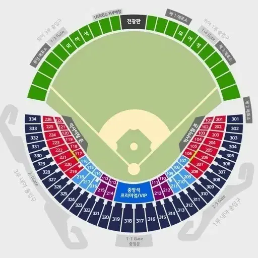 [준PO-1차전] 3루 레드석 122블럭 17열 2연석 모바일티켓