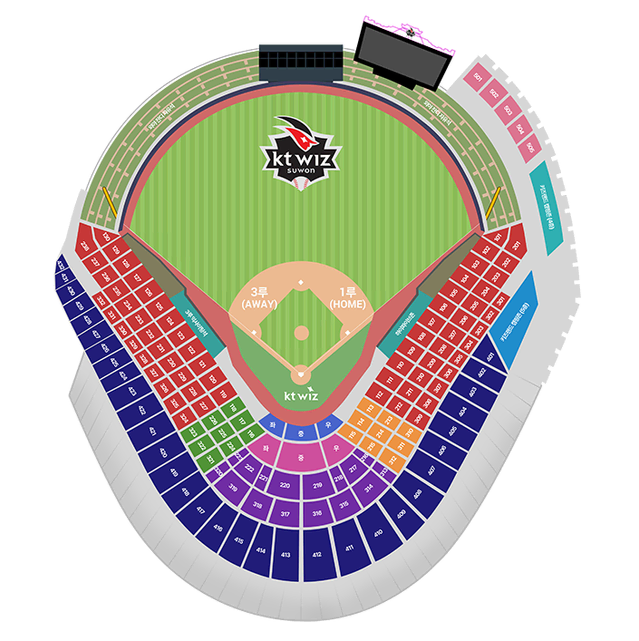 10월8일(화) KT vs LG 외야자유석 4연석판매합니다.