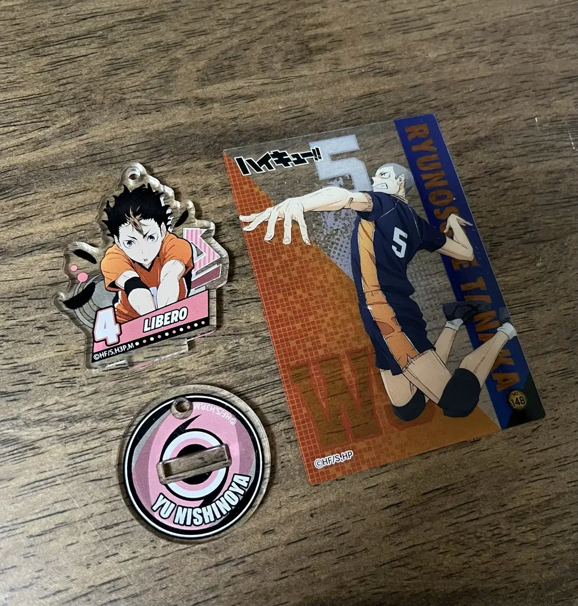 Bulk) haikyuu Nishinoya u acrylic stand Tanaka Clear Card