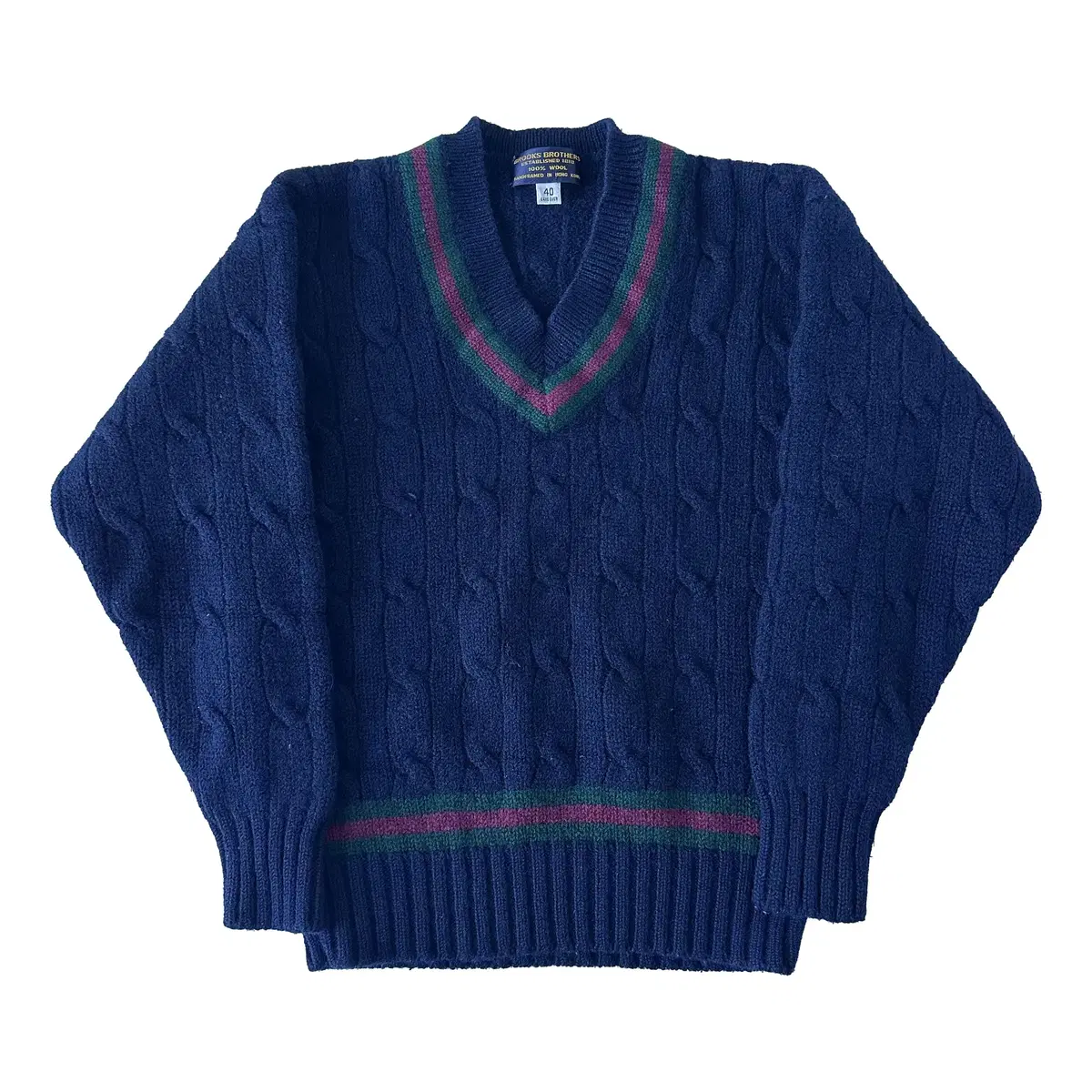 90s Brooks Brothers JPN 크리켓 니트 (40)