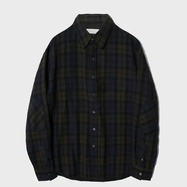 노운 체크셔츠 elbow patched shirt (green/navy)