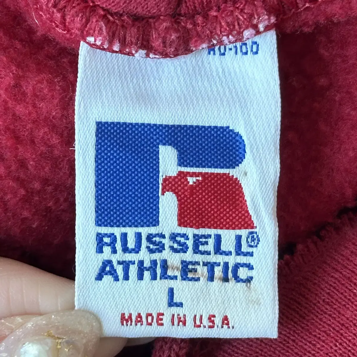 90s Russell 러셀 USA 스탠포드 후드 티셔츠 (L)