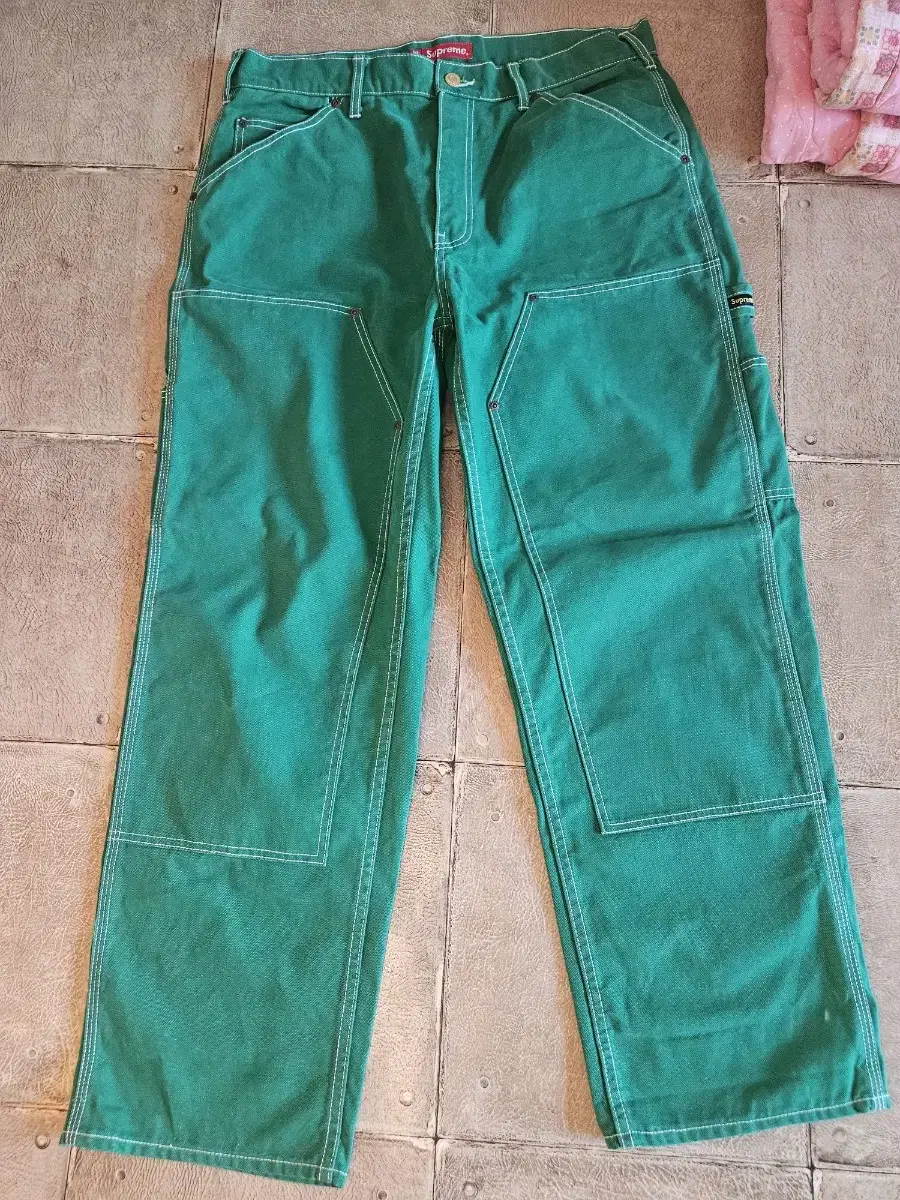 Supreme Double Knee Green Size 34