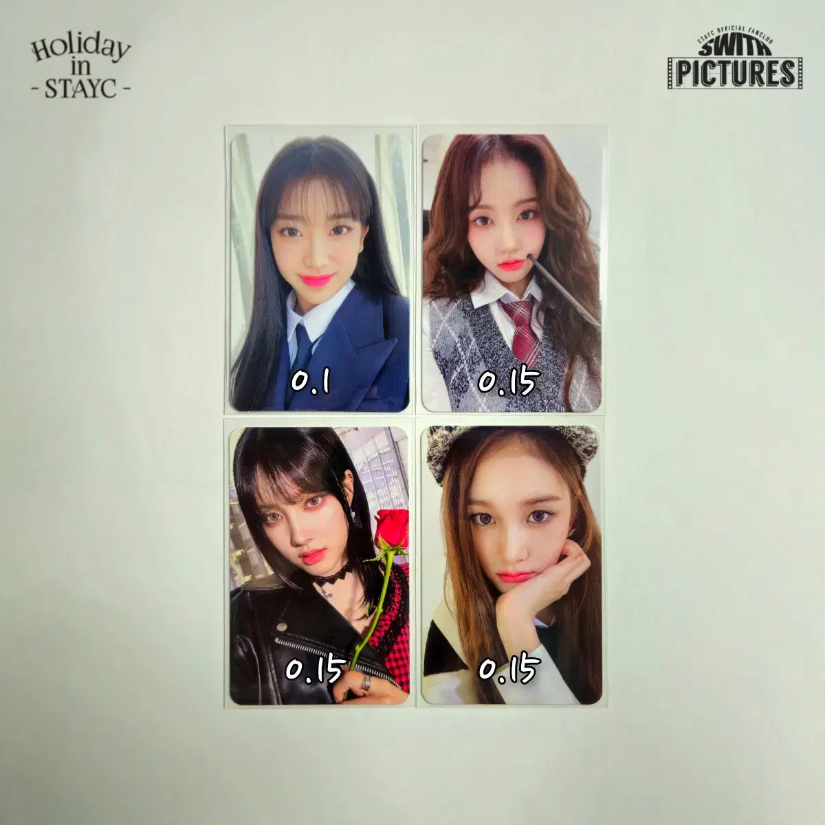 Stayc Sweet 1st 3rd kit photocard sumin sieun yoon Jae Yi