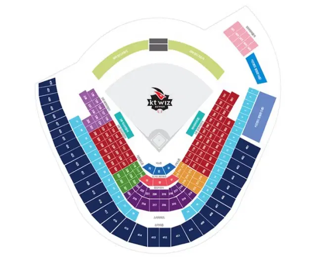 준플레이오프 3차전 kt vs lg 외야잔디석