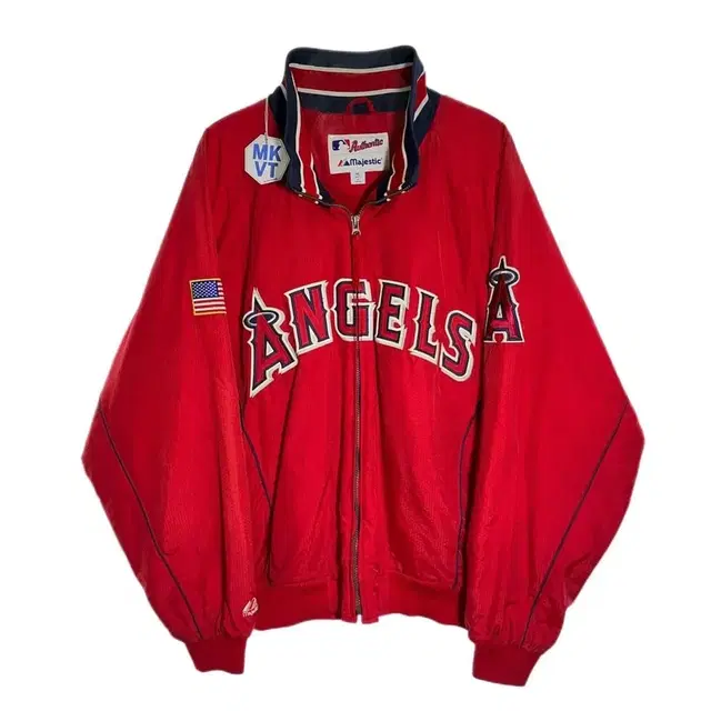 새제품 ANGELES 마제스틱 MLB JACKET RED 남자 2XL