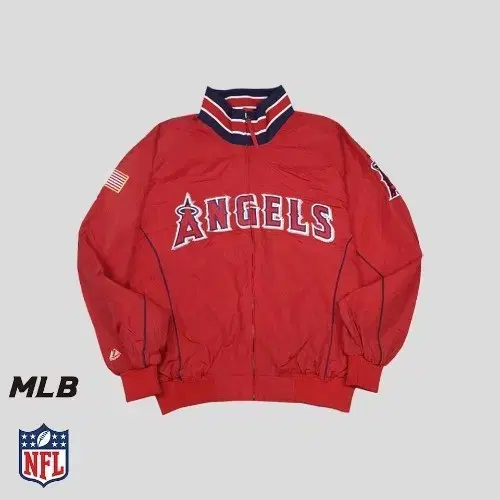 새제품 ANGELES 마제스틱 MLB JACKET RED 남자 2XL