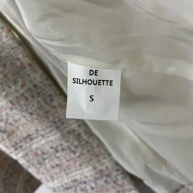 BOUTIQUE DE SILHOUETTE 트위드 집업 자켓