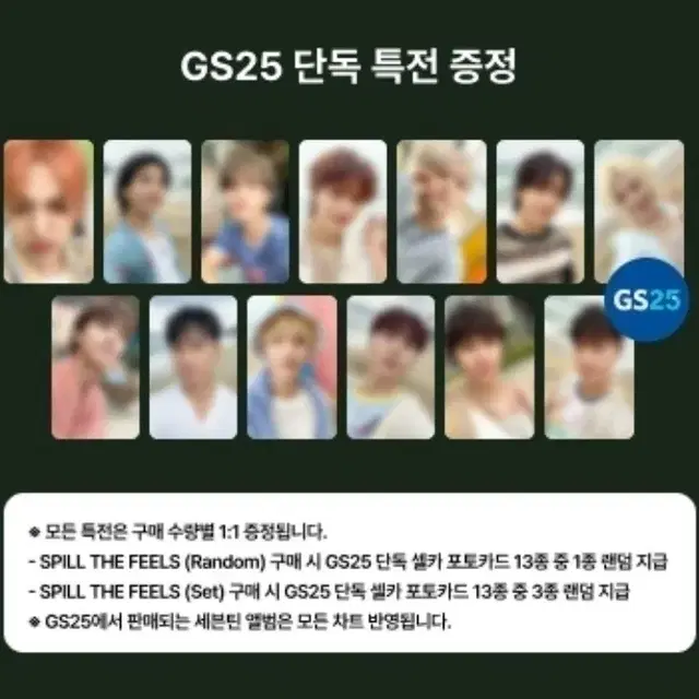 세븐틴 미니12집 GS25특전 분철(13일 마감)