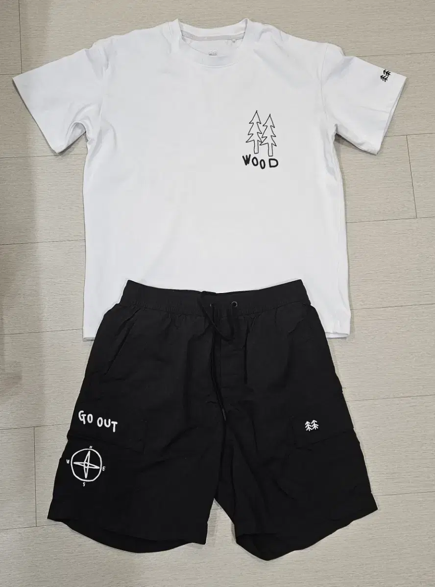 Kolon Sports x Inner Peace Square Short Sleeve/Shorts Setup : Size S/HM