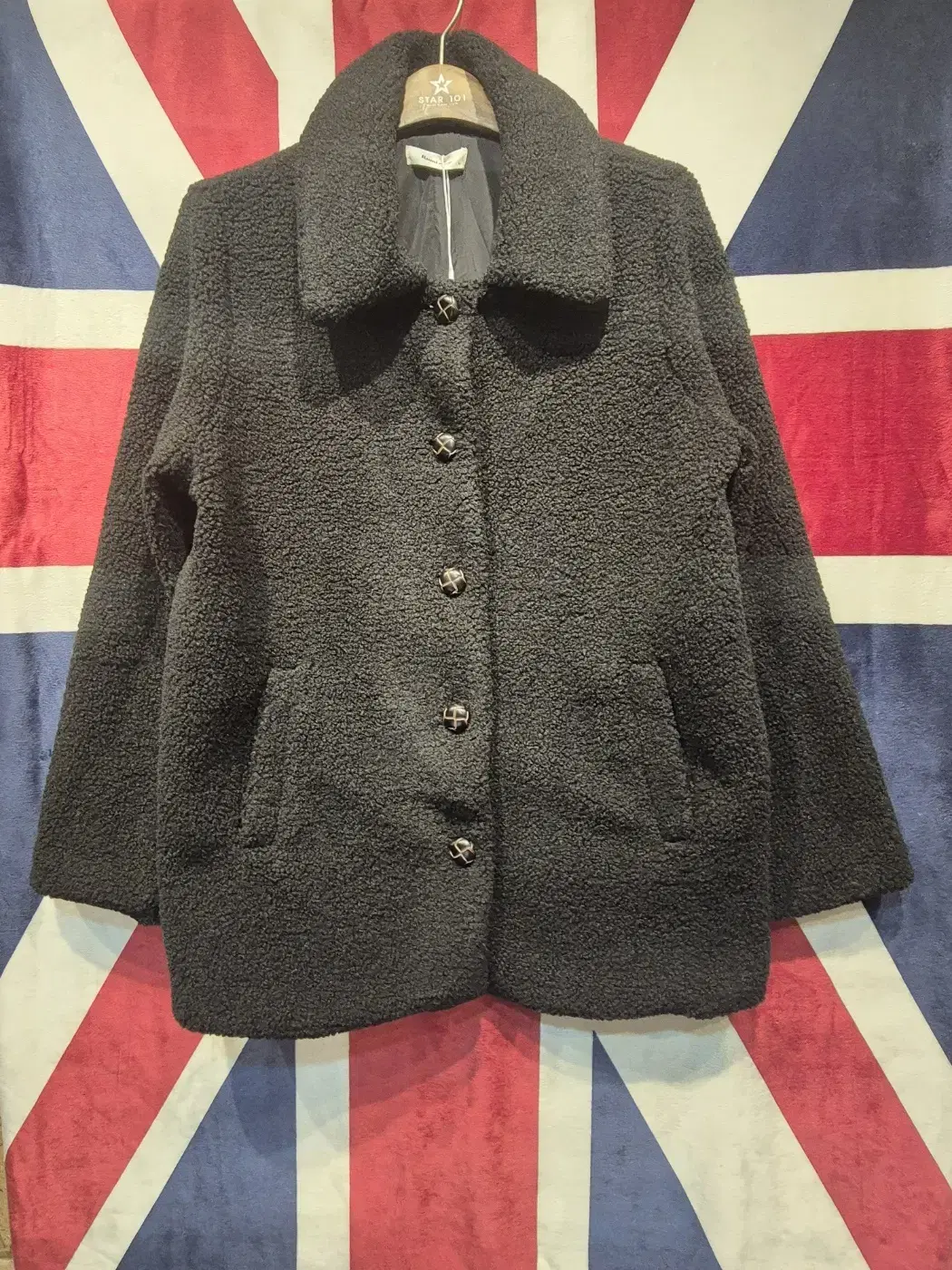 New arrivals [WOMEN77~88] Romistory fleece coat black