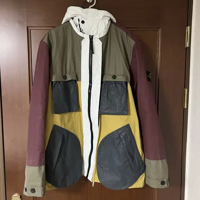 스톤 아일랜드 tela placcata bicolore jacket xl