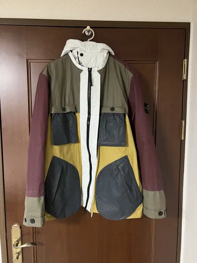 스톤 아일랜드 tela placcata bicolore jacket xl