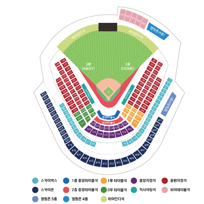 KBO 준플레이오프 4차전 LG KT 1루 응원지정석 102블럭