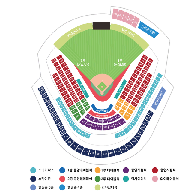 KBO 준플레이오프 4차전 LG KT 1루 응원지정석 102블럭