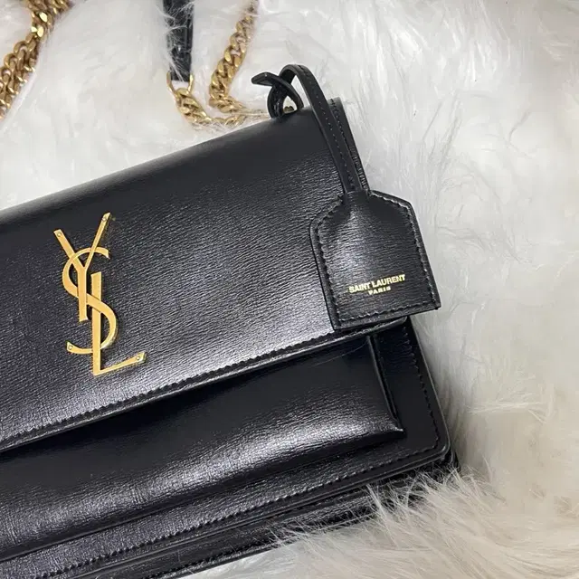 입생로랑 YSL 선셋백 미디움 금장