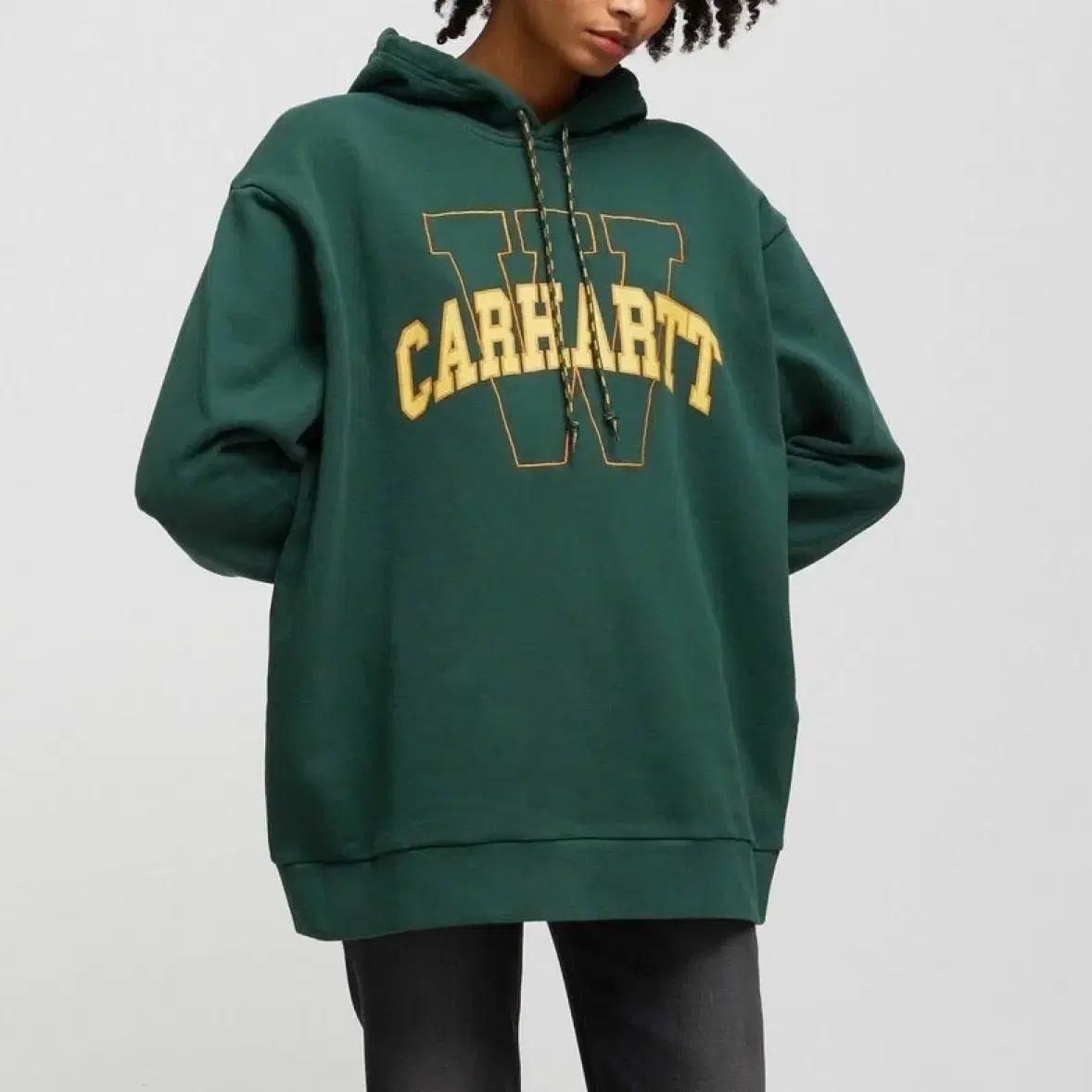 (정품/새상품) CARHARTT 칼하트 공용 그린 로고 후드