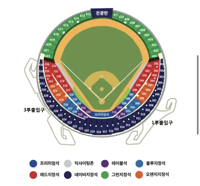 준플레이오프 5차전 3루 블루석 단석 양도합니다