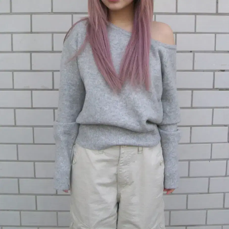 아워캐비넷 netty shoulder knit