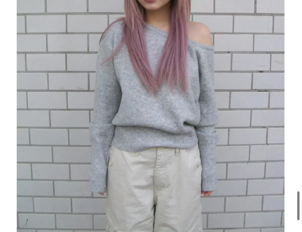 아워캐비넷 netty shoulder knit