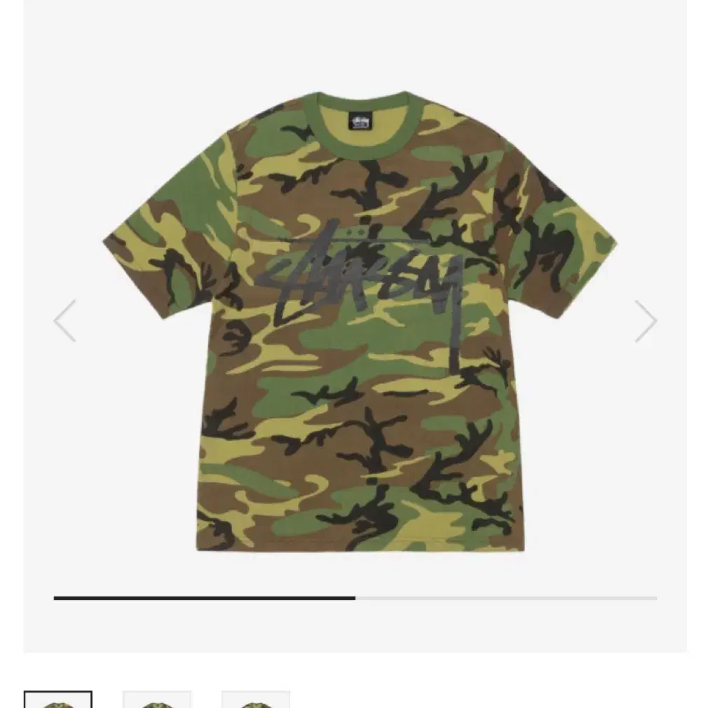 스투시 Stock Camo T-Shirt Camo Black