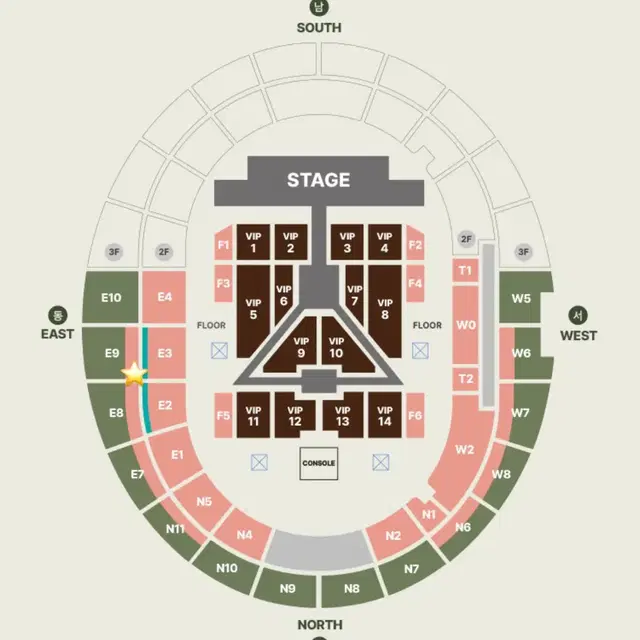 세븐틴 고양콘서트 막콘 3층 양도