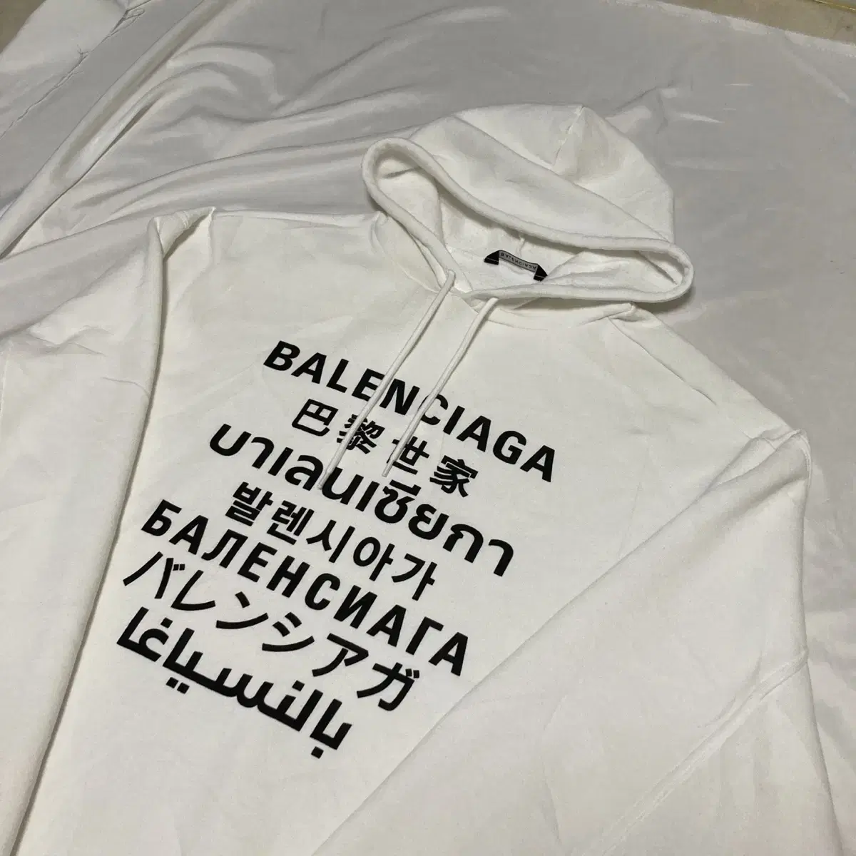 [size M]Balenciaga Language Overfit Hoodie