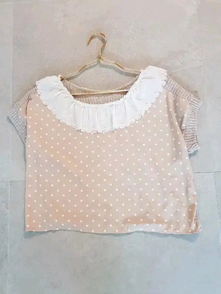 Kara Polka Dot Blouse(VintageDistressedSecondhandSpecialized)JapanVintageMoriGirlExy'sPalmGyaruHime