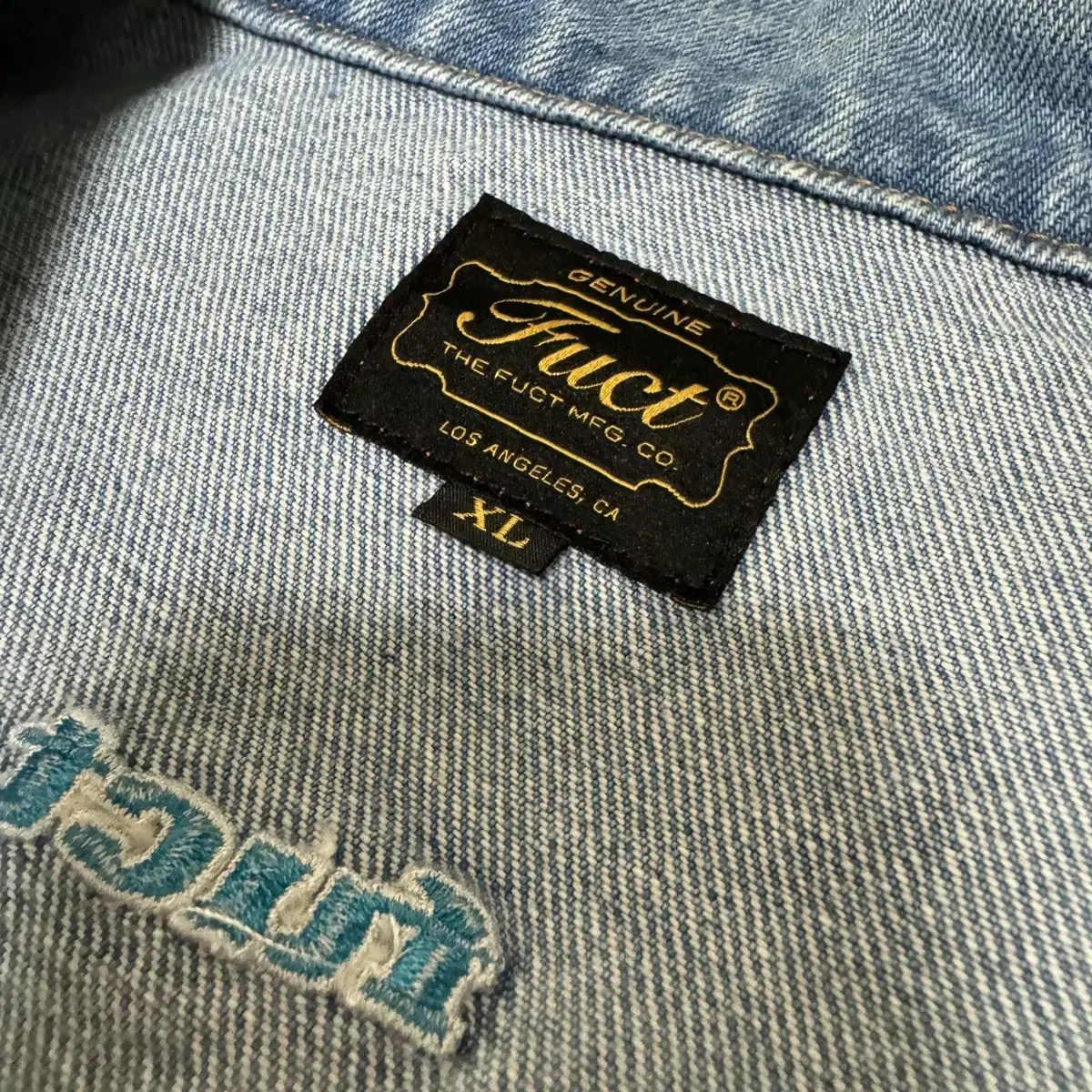 [XL] 퍽트 데님 자켓 Fuct Denim Jacket