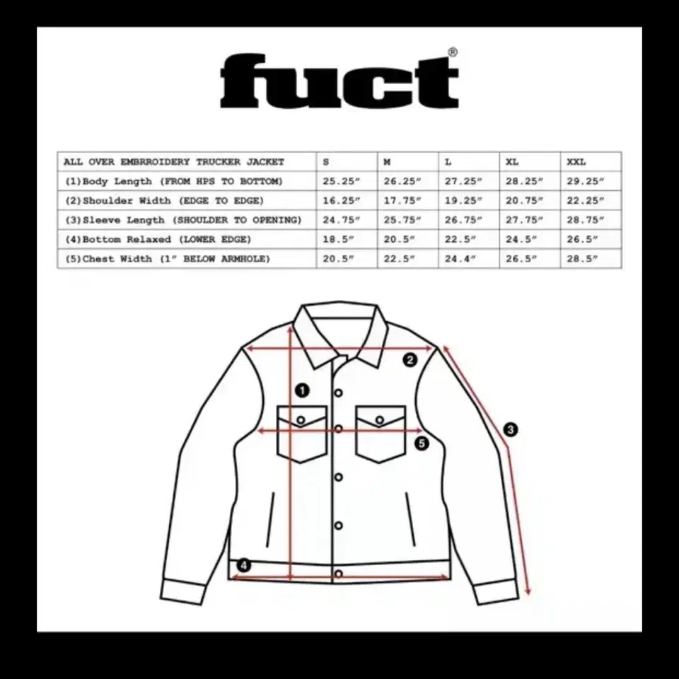 [XL] 퍽트 데님 자켓 Fuct Denim Jacket