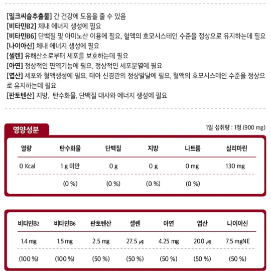 내츄럴플러스 밀크씨슬 플러스 30정 x3BOX