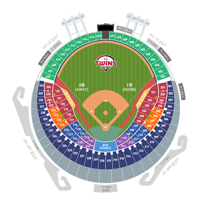 10월 6일 LG VS KT 1루 레드 / 3루 테이블 / 중앙네이비