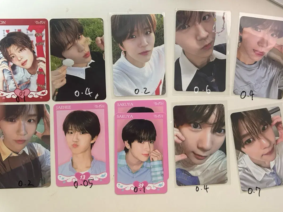 NCT wish tc md pop up photocard wts sell AmountPre-order Benefit Sion Ryojae Hee