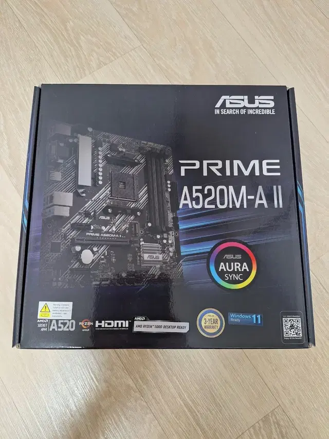 새것 미개봉 ASUS A520M-A II 정품