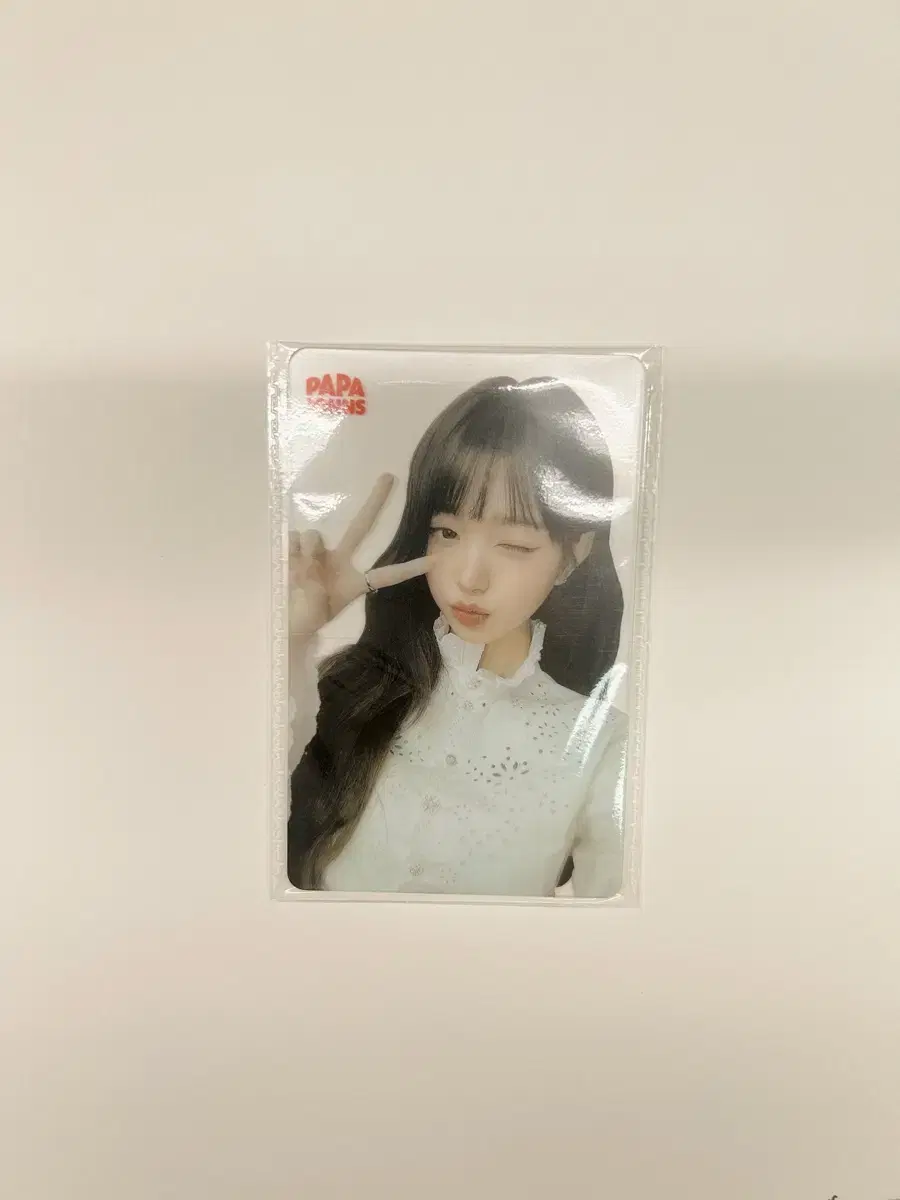 (unsealed) ive Papa John's 5th ive jang wonyoung clear photocard