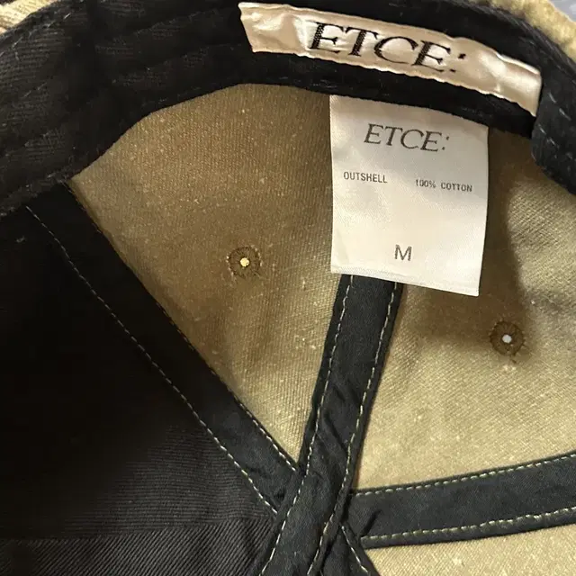 ETCE 디스트로이드 캡 (washed khaki)