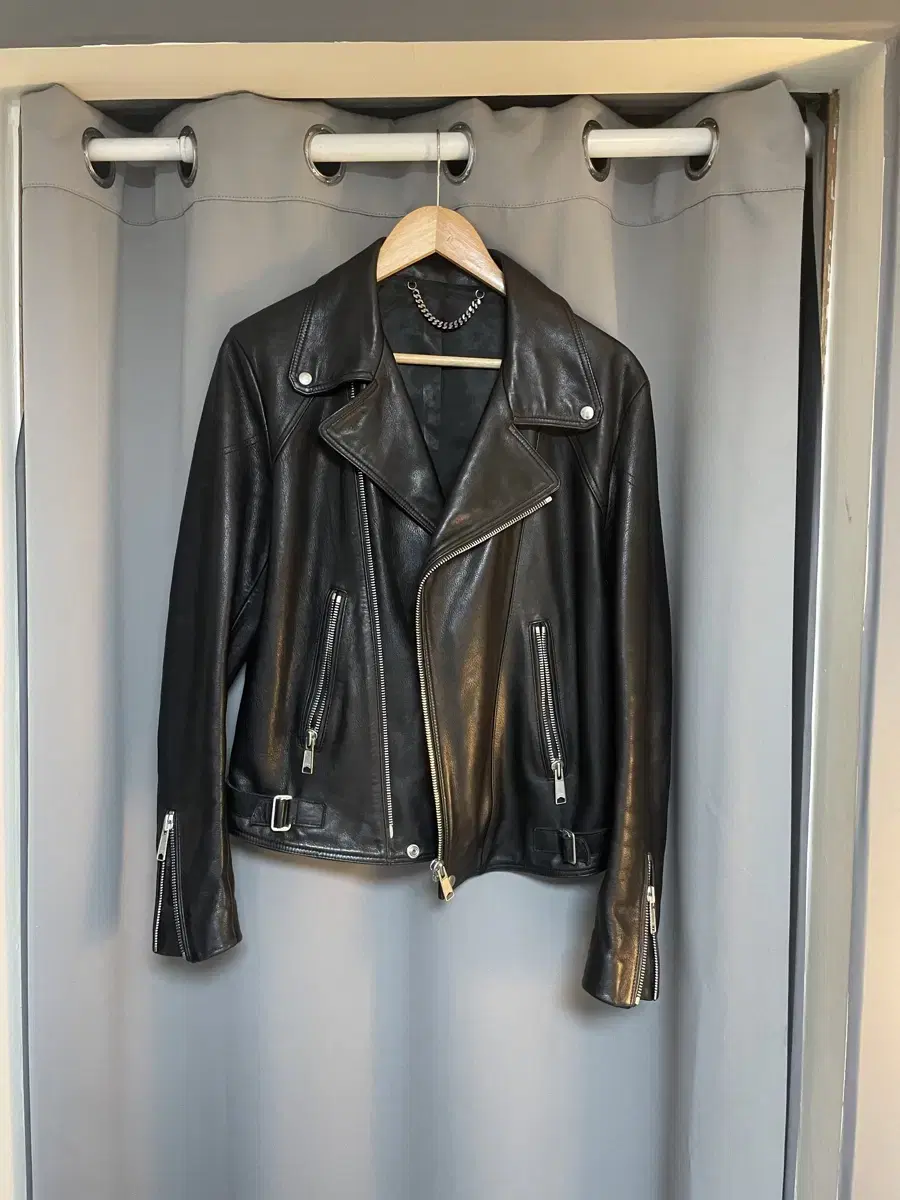 (S) Sandro Homme leather jacket