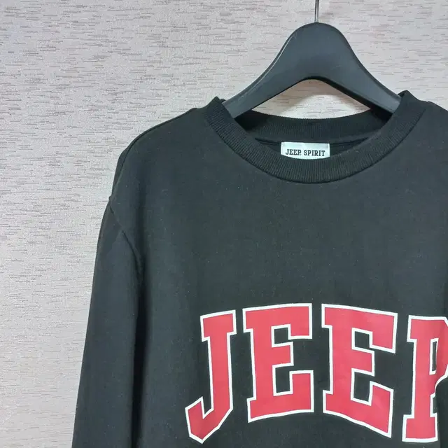 10-4/JEEP 블랙 프린트 맨투맨