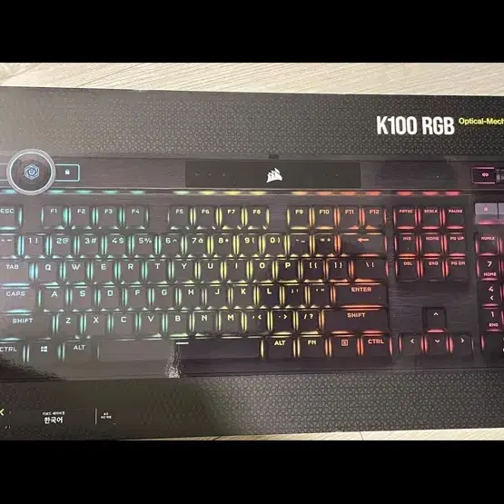 [새상품] 커세어 K100 RGB PBT 기계식 유선 일반형 키보드