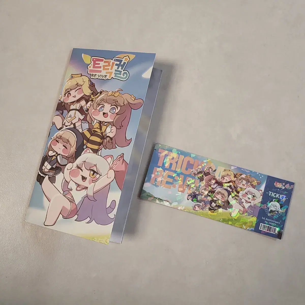 Ticket merchandise for the Tricolor 1st Anniversary Celebration