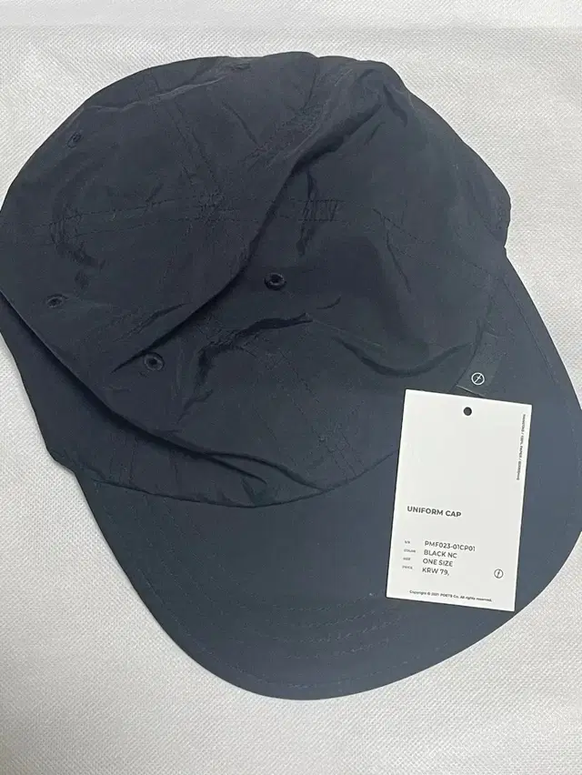 [SS23]UNIFORM CAP / BLACK NC  모이프 유니폼볼캡